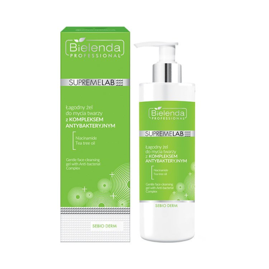 BIELENDA PROFESSIONAL SUPREMELAB SEBIO DERM - ŁAGODNY ŻEL DO MYCIA TWARZY 200G